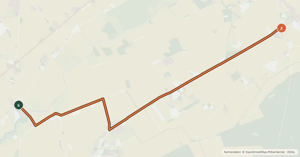 Kartenübersicht der Radroute Radroute 17-23
