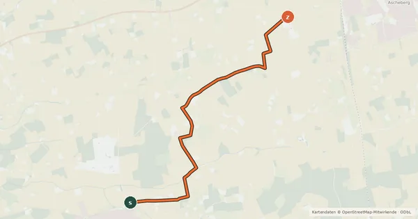 Kartenübersicht der Radroute Radroute 17-28