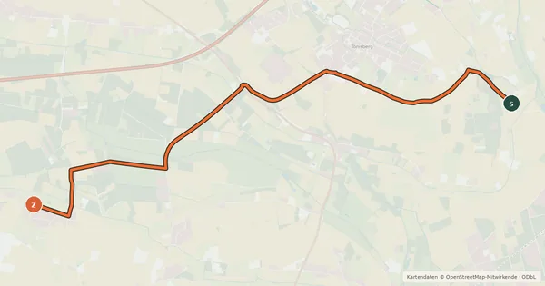 Kartenübersicht der Radroute Radroute 17-41