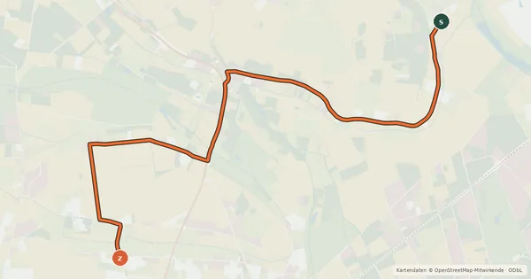 Kartenübersicht der Radroute Radroute 17-48