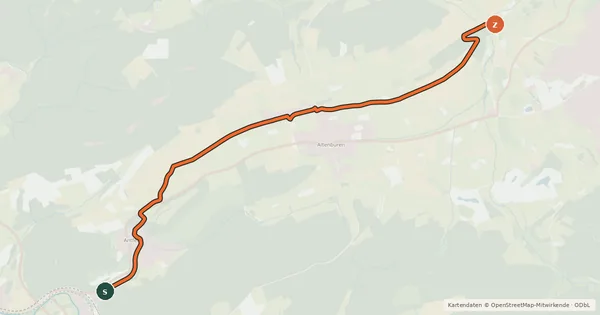 Kartenübersicht der Radroute Radroute 17-51