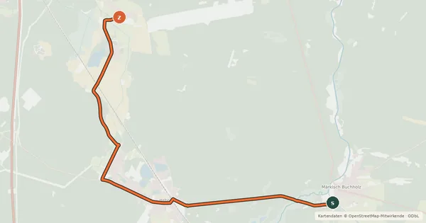Kartenübersicht der Radroute Radroute 18-27