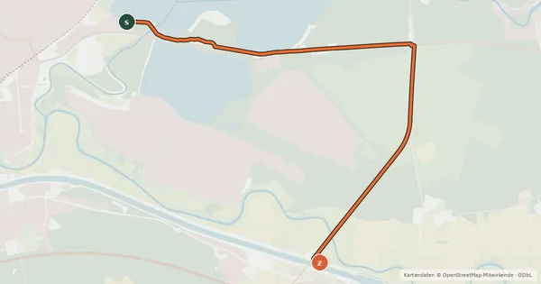 Kartenübersicht der Radroute Radroute 18-34