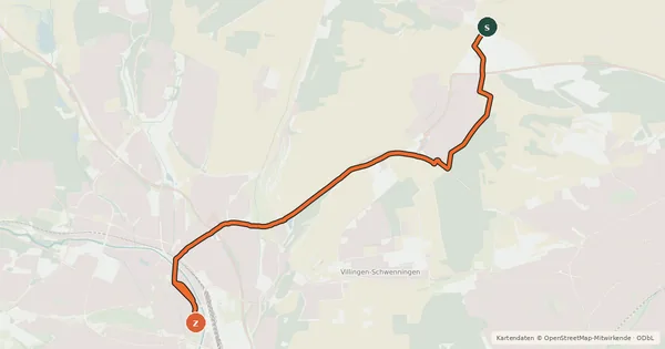 Kartenübersicht der Radroute Radroute 19-27