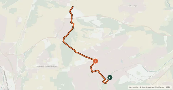 Kartenübersicht der Radroute Radroute 19-28