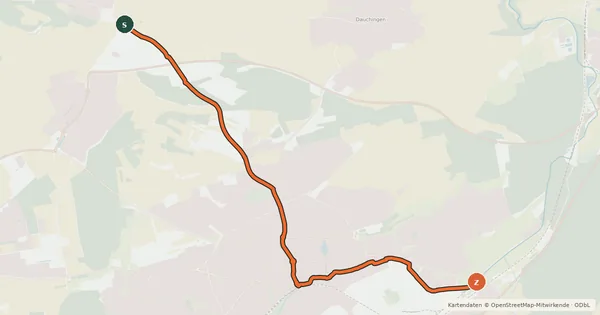 Kartenübersicht der Radroute Radroute 19-29