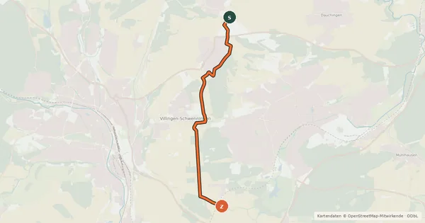 Kartenübersicht der Radroute Radroute 19-34