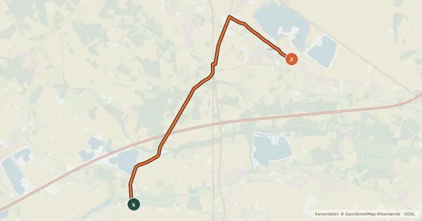 Kartenübersicht der Radroute Radroute 19-37