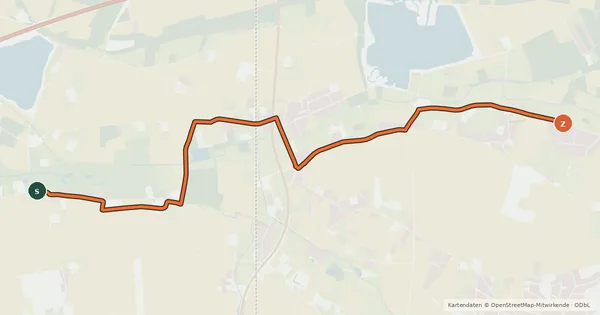 Kartenübersicht der Radroute Radroute 19-41