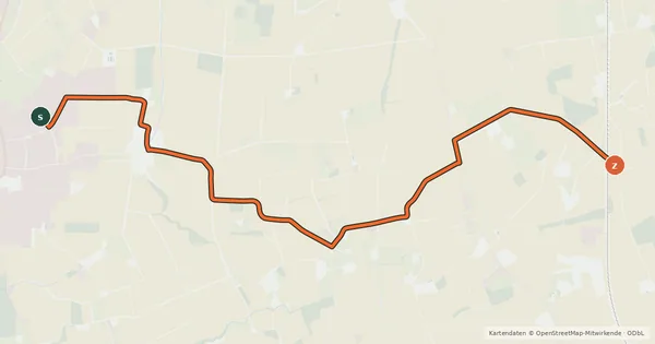 Kartenübersicht der Radroute Radroute 19-43
