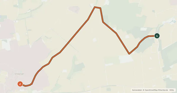 Kartenübersicht der Radroute Radroute 2-10