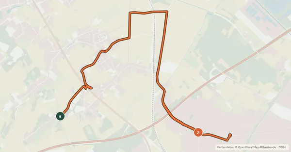 Kartenübersicht der Radroute Radroute 2-11