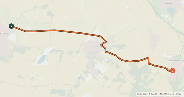 Kartenübersicht der Radroute Radroute 2-15
