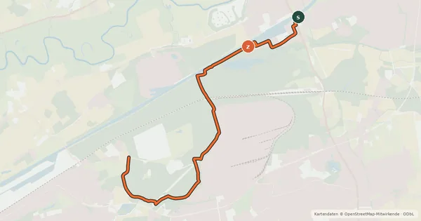 Kartenübersicht der Radroute Radroute 2-19