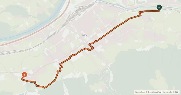 Kartenübersicht der Radroute Radroute 2