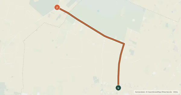 Kartenübersicht der Radroute Radroute 2-58