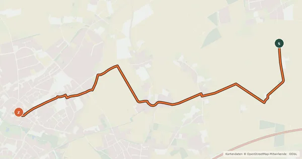 Kartenübersicht der Radroute Radroute 20-24