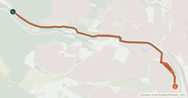 Kartenübersicht der Radroute Radroute 20-27