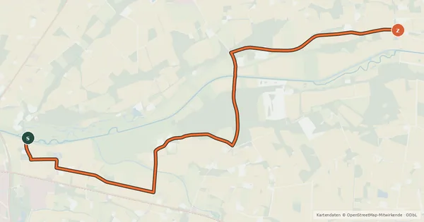 Kartenübersicht der Radroute Radroute 20-92