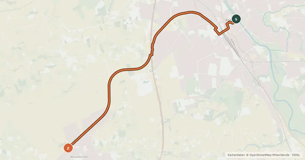 Kartenübersicht der Radroute Radroute 21-37