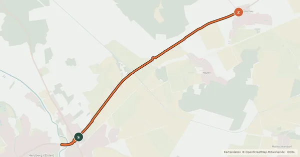 Kartenübersicht der Radroute Radroute 21-42