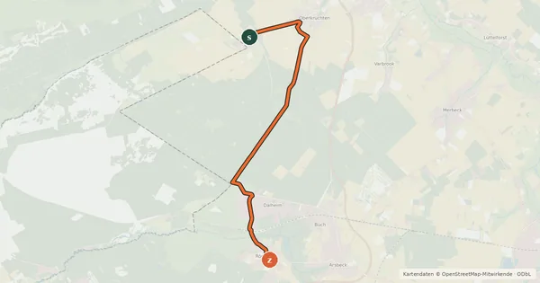 Kartenübersicht der Radroute Radroute 21-76