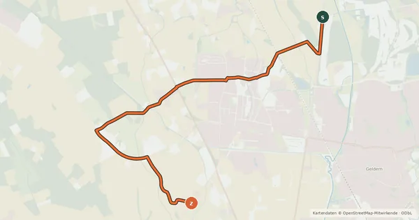 Kartenübersicht der Radroute Radroute 21-97