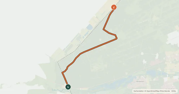Kartenübersicht der Radroute Radroute 22-23