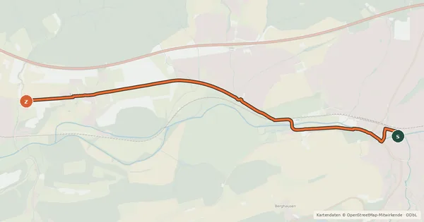 Kartenübersicht der Radroute Radroute 22-28