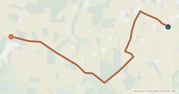 Kartenübersicht der Radroute Radroute 22-53