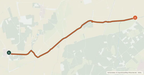 Kartenübersicht der Radroute Radroute 22-57