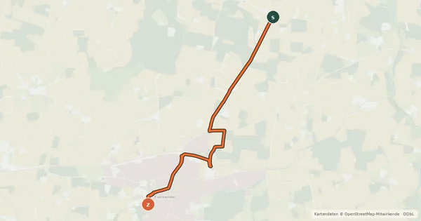 Kartenübersicht der Radroute Radroute 22-65