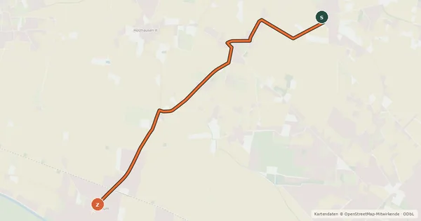 Kartenübersicht der Radroute Radroute 22-67
