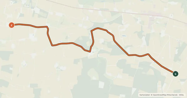 Kartenübersicht der Radroute Radroute 22-72