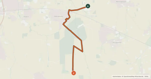 Kartenübersicht der Radroute Radroute 23-24