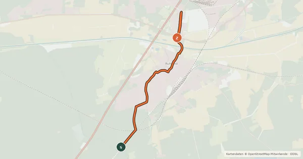 Kartenübersicht der Radroute Radroute 23-27