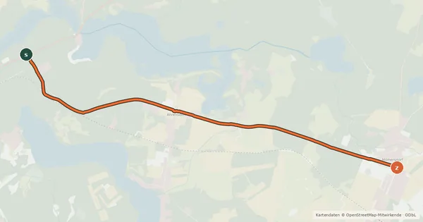 Kartenübersicht der Radroute Radroute 23-29