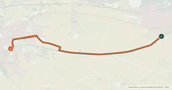 Kartenübersicht der Radroute Radroute 23-37