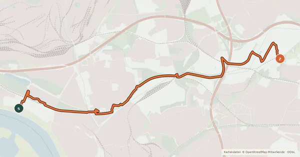 Kartenübersicht der Radroute Radroute 24-25