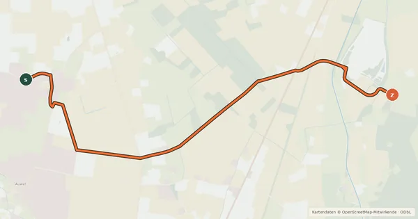 Kartenübersicht der Radroute Radroute 24-29
