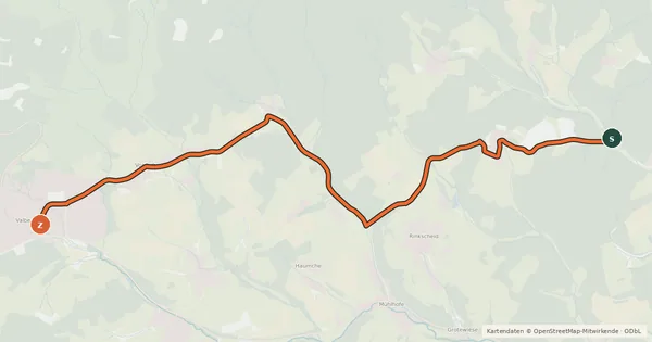 Kartenübersicht der Radroute Radroute 24-39