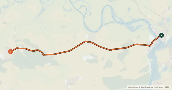 Kartenübersicht der Radroute Radroute 24-54