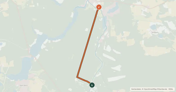 Kartenübersicht der Radroute Radroute 24-55