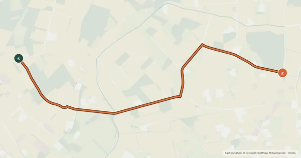 Kartenübersicht der Radroute Radroute 24-62