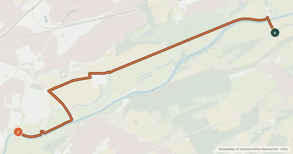 Kartenübersicht der Radroute Radroute 25-38