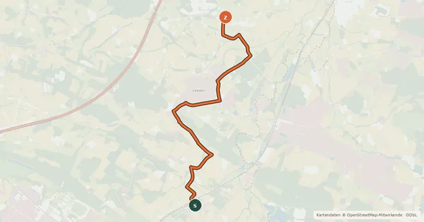 Kartenübersicht der Radroute Radroute 25-40