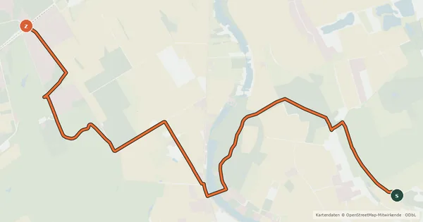 Kartenübersicht der Radroute Radroute 25-56