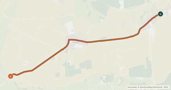 Kartenübersicht der Radroute Radroute 26-00