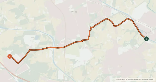 Kartenübersicht der Radroute Radroute 26-30