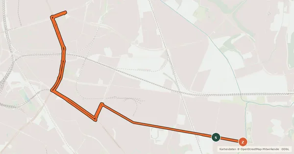 Kartenübersicht der Radroute Radroute 26-42